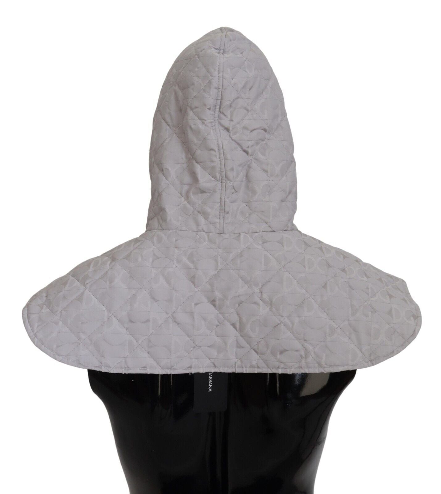 Chapeau enveloppant toute la tête en nylon blanc Dolce &amp; Gabbana