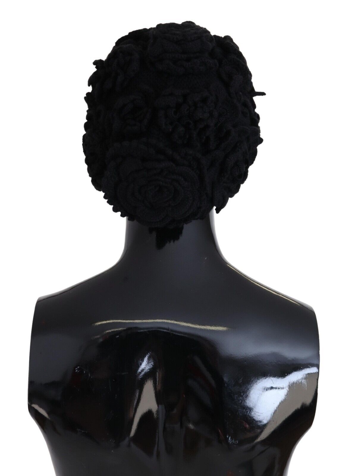 Bonnet en laine vierge noire Dolce &amp; Gabbana