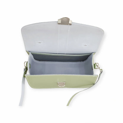 Olympia Handmade Leather Bag - Sage Green