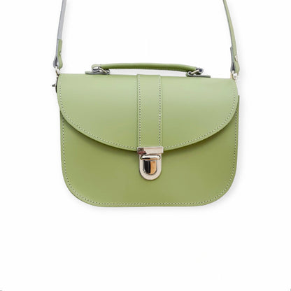 Olympia Handmade Leather Bag - Sage Green