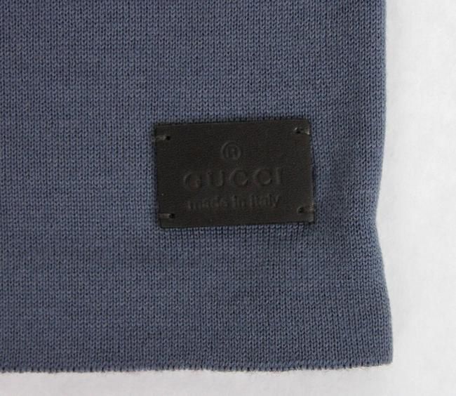 Gucci Gorro de punto mediano de lana azul burdeos unisex