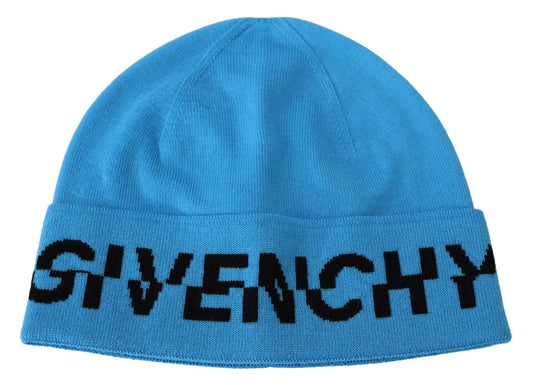 Gorro unisex de lana con detalle de logotipo de Givenchy Chic