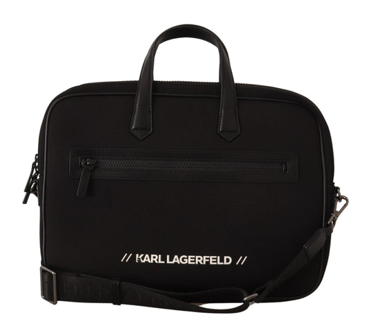 Sac bandoulière en nylon élégant pour ordinateur portable Karl Lagerfeld pour un style sophistiqué