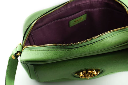 Versace Bolso bandolera cámara de piel de becerro verde menta