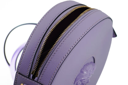 Sac bandoulière rond violet Versace