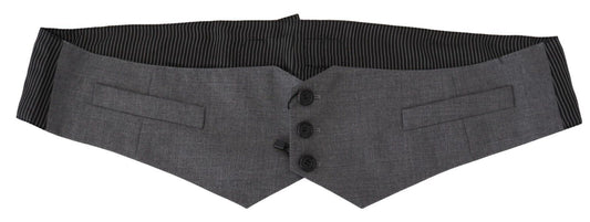 Ceinture de ceinture Dior Black Stripes Button pour hommes